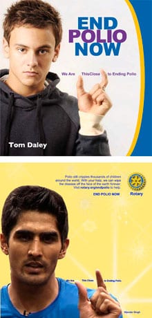 Olympic athletes help Rotary promote polio eradication Olympic athletes help Rotary promote polio eradication